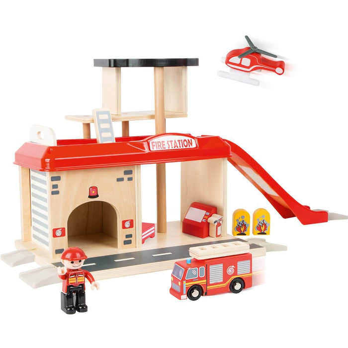 Small Foot Fire Station Playset with Accessories