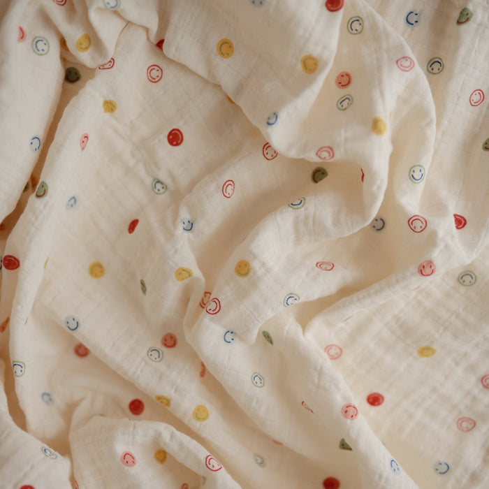 Mushie Organic Cotton Muslin Swaddle Blanket