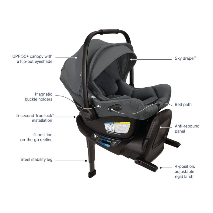 Nuna PIPA Aire RX Infant Car Seat + RELX Base
