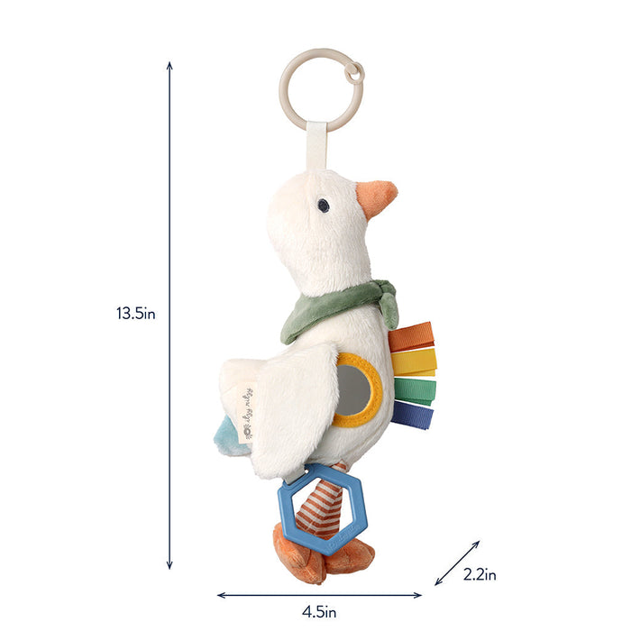 Itzy Ritzy Bitzy Traveler Developmental Sensory Toy | Gracie The Goose