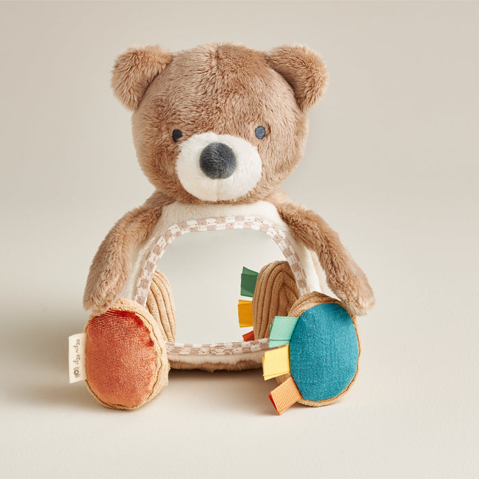 Itzy Ritzy Itzy Bitzy Mirror Sensory Tummy Time Mirror | Theo The Bear