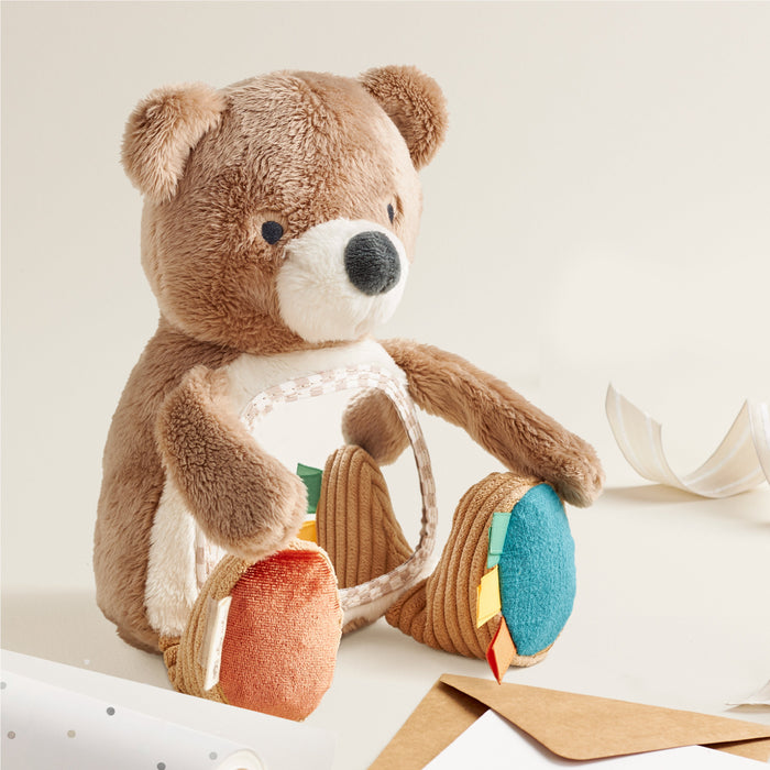 Itzy Ritzy Itzy Bitzy Mirror Sensory Tummy Time Mirror | Theo The Bear