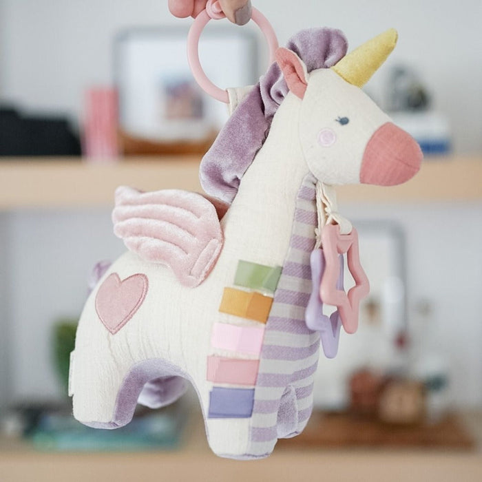 Itzy Ritzy Link & Love Teething Activity Toy | Unicorn
