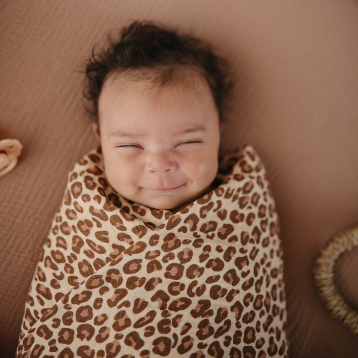 Mushie Organic Cotton Muslin Swaddle Blanket