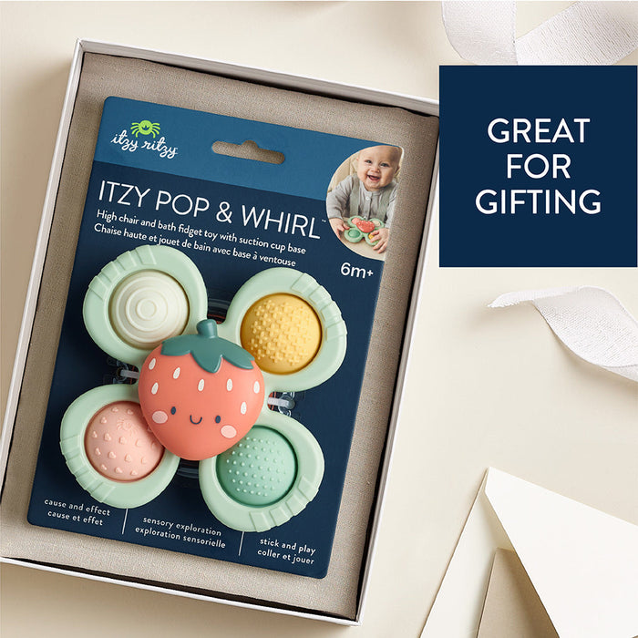 Itzy Ritzy Itzy Pop & Whirl Fidget Spinner Travel & Bath Toy