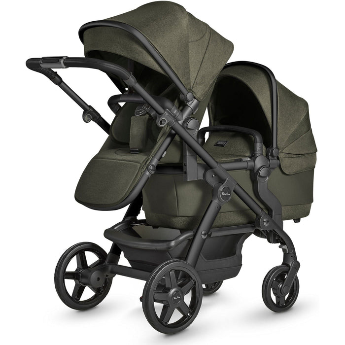 Silver Cross Wave Single-to-Double Stroller with Sustainable Fabrics (OPEN BOX)
