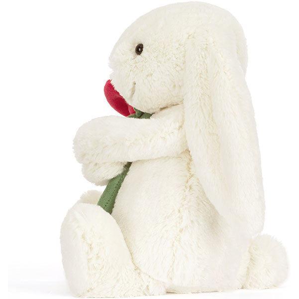 Jellycat Cream Bunny with Rose