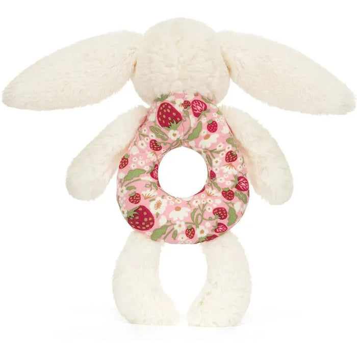 Jellycat Blossom Cream Bunny 'Berry' Ring Rattle