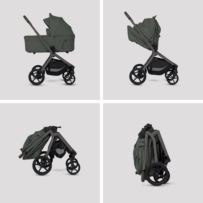 Silver Cross Breez Compact Stroller + Folding Bassinet Bundle