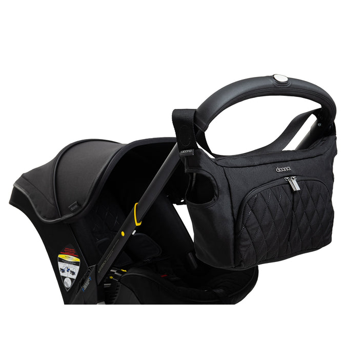 Doona Infant Car Seat Stroller + Essentials Bag | Midnight Special Edition (OPEN BOX)