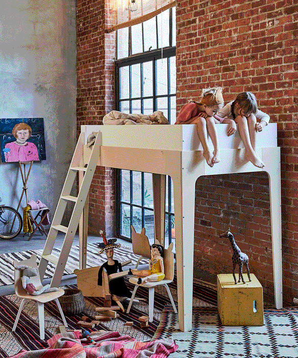 Oeuf Perch Twin Loft Bed