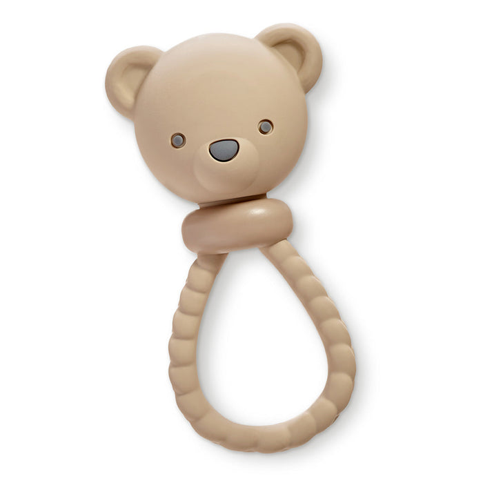 Itzy Ritzy Sweetie Rattle Silicone Teether | Bear