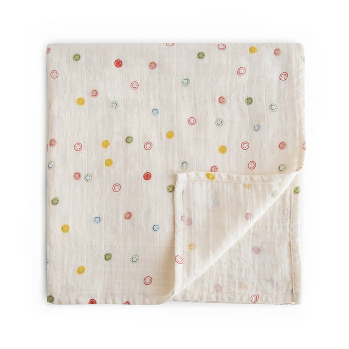 Mushie Organic Cotton Muslin Swaddle Blanket
