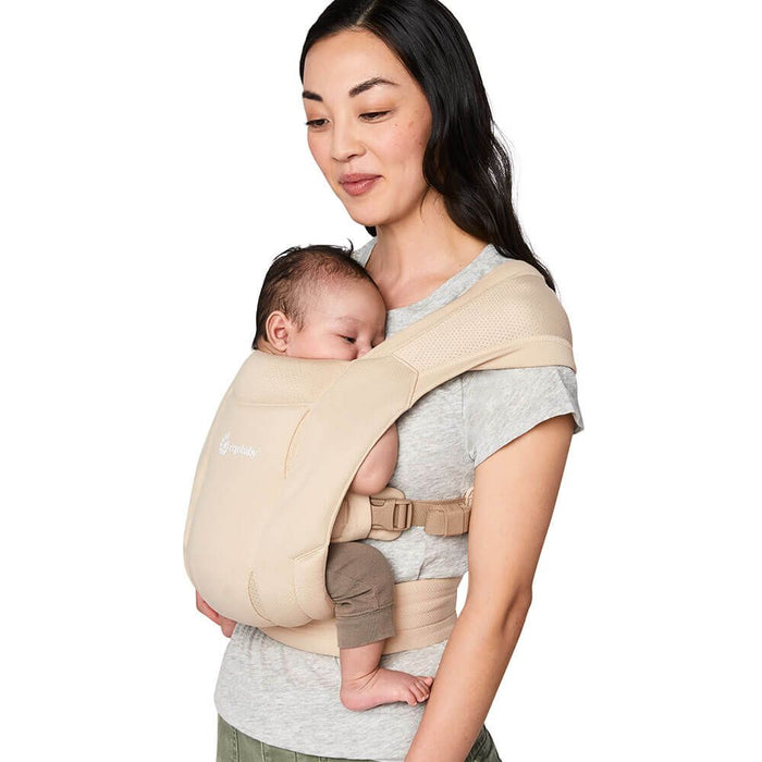 ergobaby embrace newborn carrier - cream Ergobaby Embrace Mesh Newborn Carrier — Lullaby Baby
