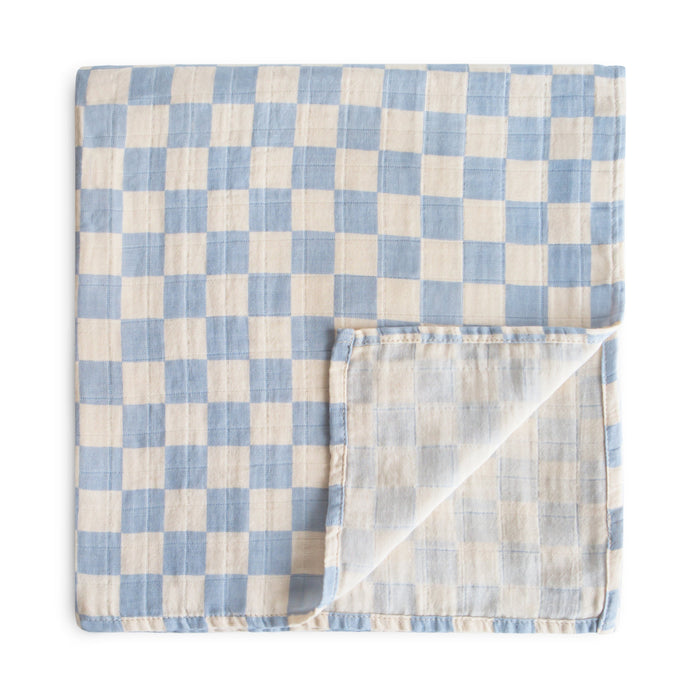Mushie Organic Cotton Muslin Swaddle Blanket
