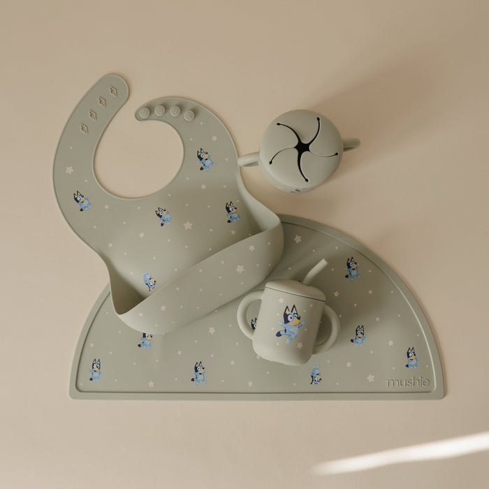 Bluey x Mushie Silicone Training Cup + Straw