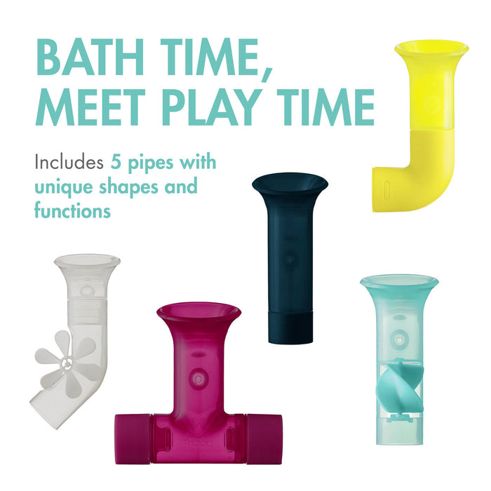 Boon Pipes Bath Toy | Plum/Multi