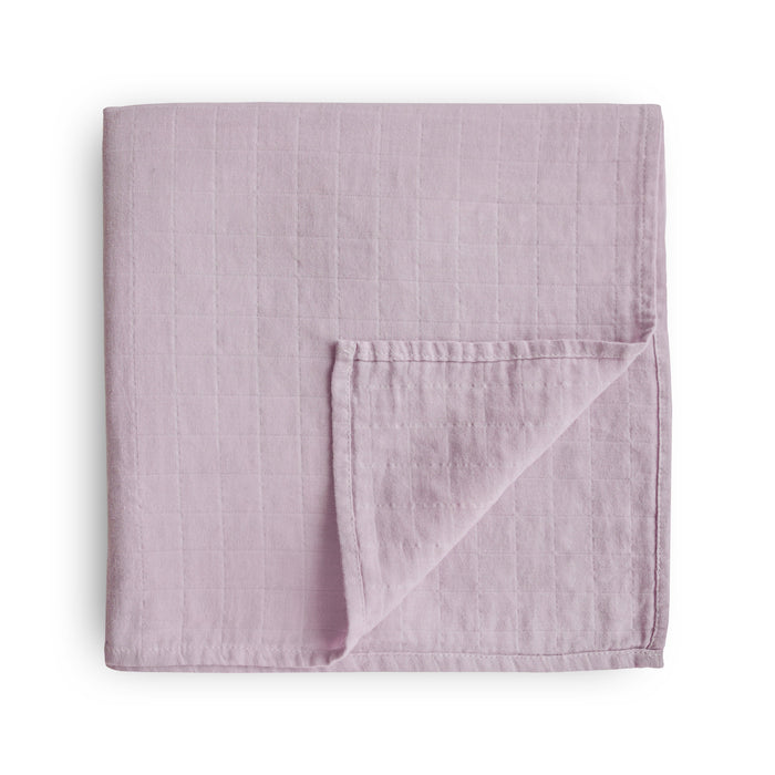 Mushie Organic Cotton Muslin Swaddle Blanket