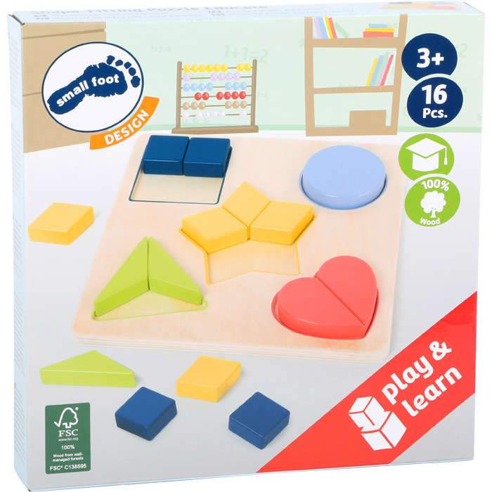 Small Foot Shape-Fitting Puzzle "Educate"