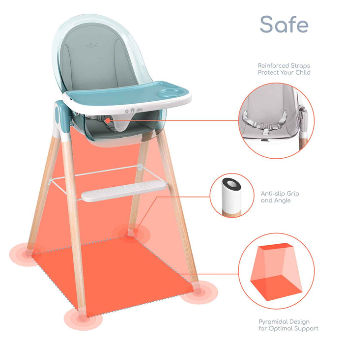 Children of Design 6-in-1 Deluxe High Chair + Cushion