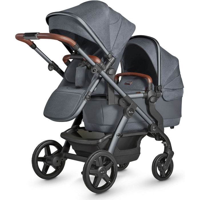 Silver Cross Wave Single-to-Double Stroller with Sustainable Fabrics