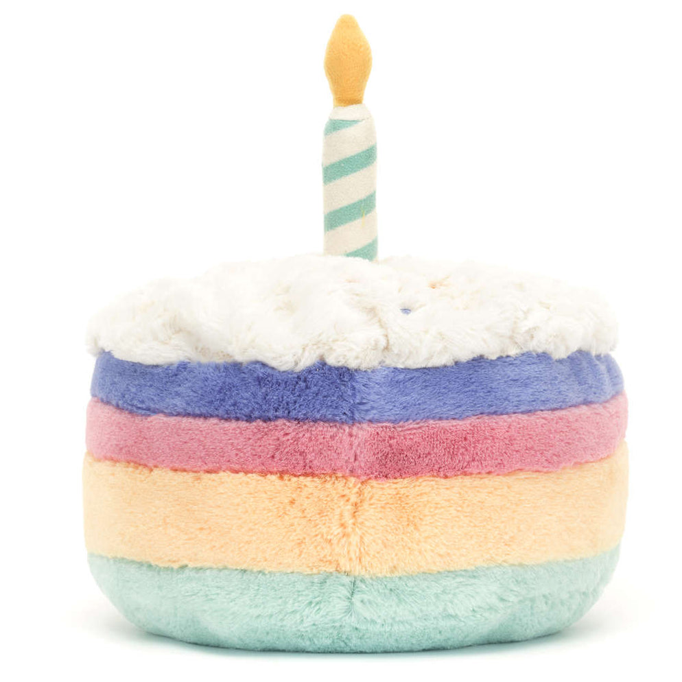 Jellycat Amuseable Rainbow Birthday Cake Medium — Lullaby Baby 