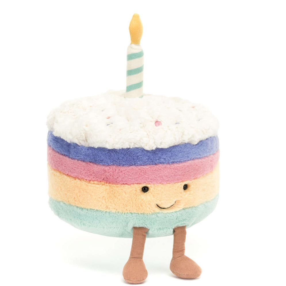 Jellycat Amuseable Rainbow Birthday Cake Medium — Lullaby Baby | Brooklyn