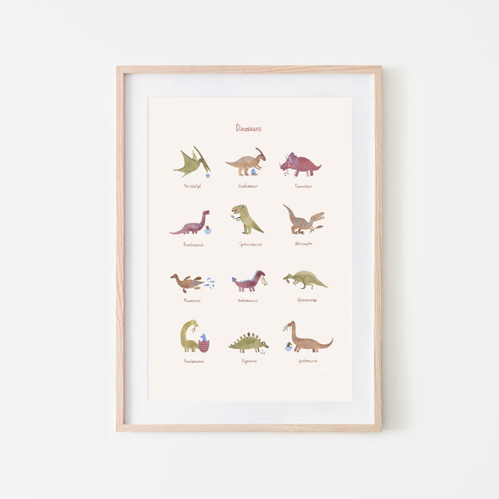 Mushie Dinosaurs Poster