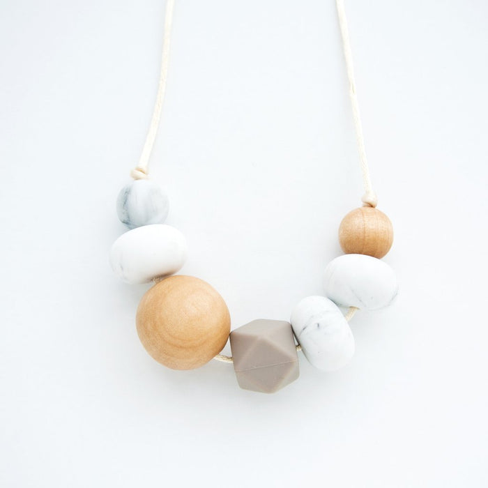 Loulou Lollipop Freda Silicone + Wood Teething Necklace