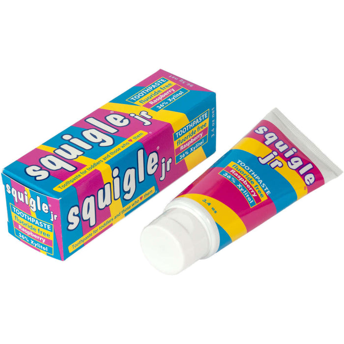 Squigle Jr Kids' Toothpaste Fluoride Free Raspberry - 3.4 oz.