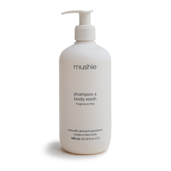Mushie Baby Shampoo & Body Wash (Fragrance Free) 400 mL