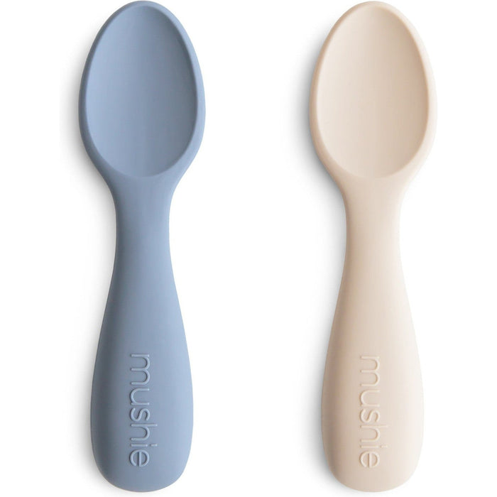 Mushie Silicone Toddler Starter Spoons (2-Pack)