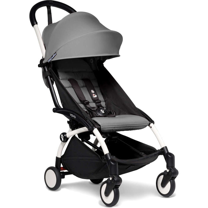 YoYo2 6+ Stroller Complete (White Frame) Grey