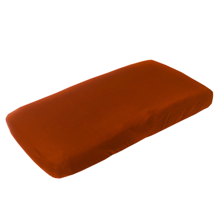 Copper Pearl Premium Diaper Changing Pad Cover - Rust
