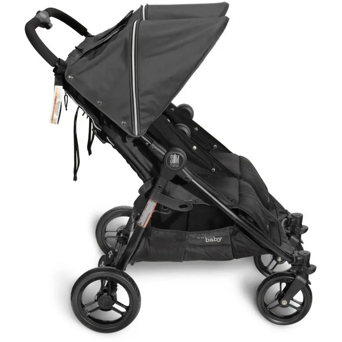 thin double stroller Valco Slim Twin Stroller — Lullaby Baby