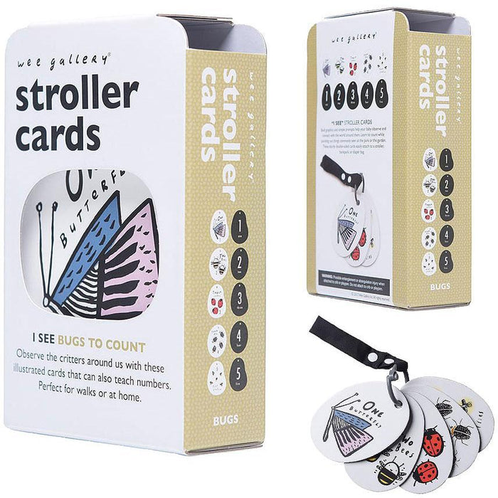 Wee Gallery Stroller Cards "I See Bugs to Count"